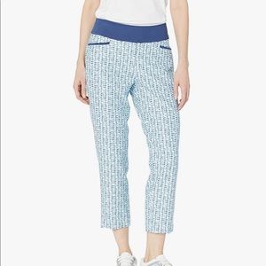 Adidas Printed Pull on Ankle Pants Golf Stretch